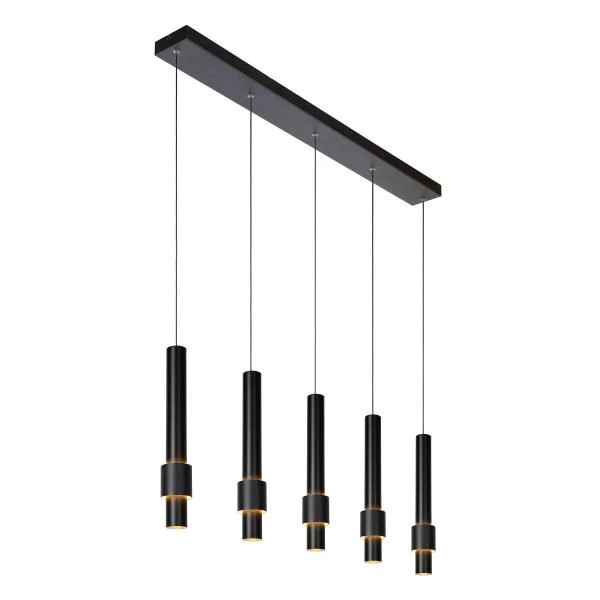 Lucide MARGARY - Lámpara colgante - LED Regul. - 5x4,2W 2700K - Negro - DETAIL 5